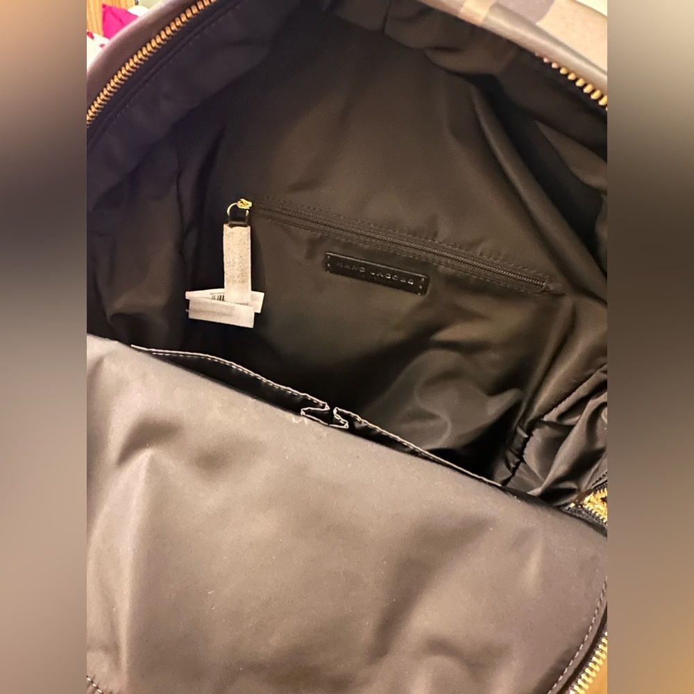 NWT! NEW! Marc Jacobs Preppy Backpack -Nylon Brown Camouflage Unisex Men Women - Picture 4 of 7